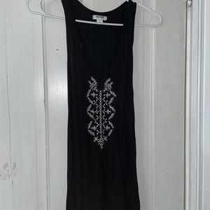 Black and white tank top